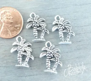 12 pc Palm tree charm , palm tree, island charm, tree charm, Charm, Charms, wholesale charm, alloy charm