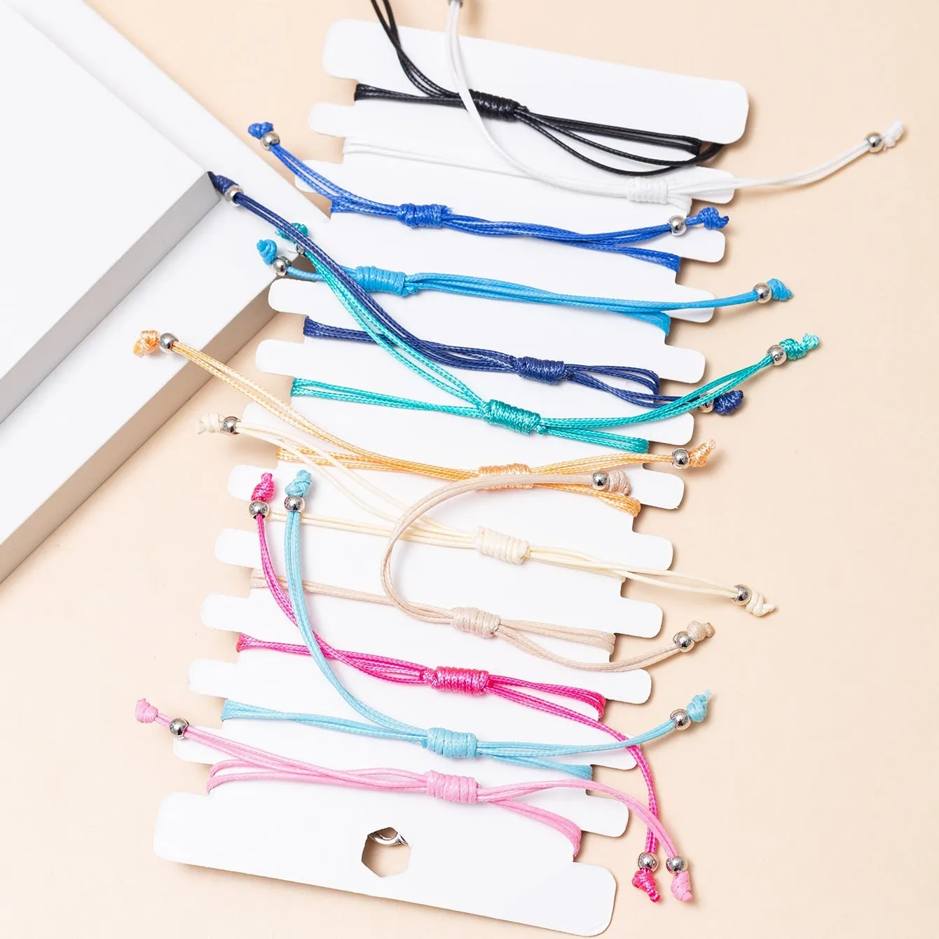 12 Pcs Bohemian Antique Silver Infinity Cord Bracelets