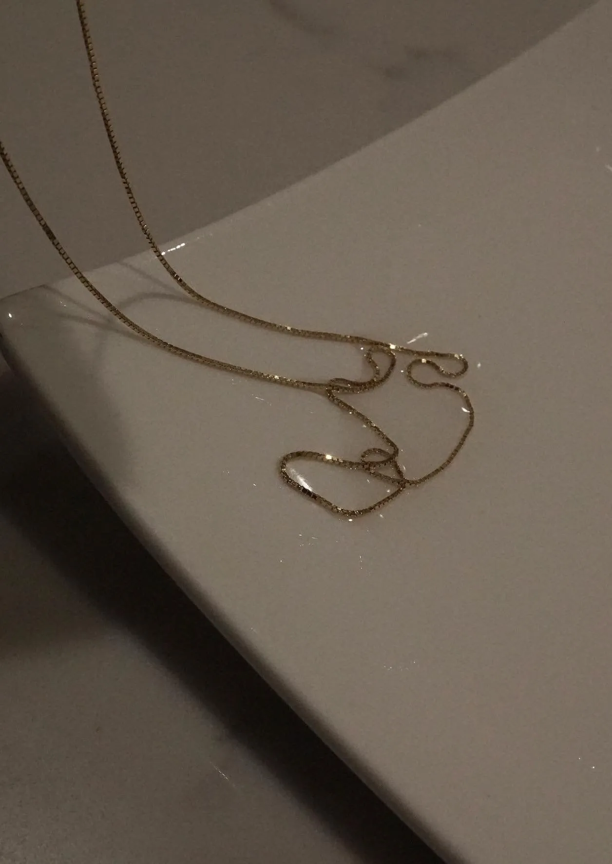 14k Gold Box Chain