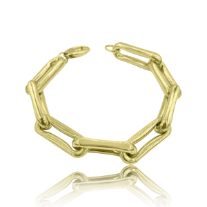 14K Gold Jumbo Roma Link Bracelet