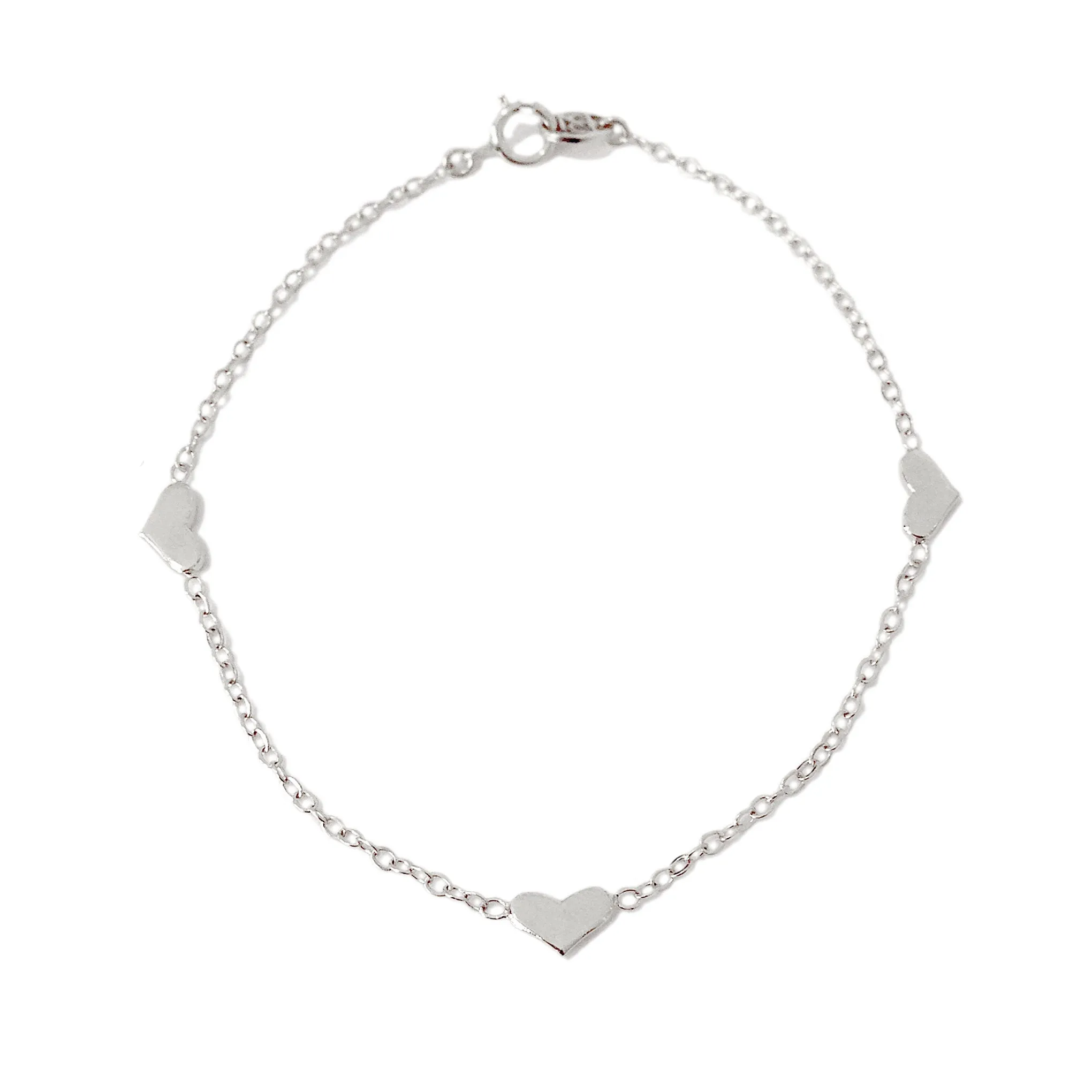 14K Gold Triple XS Sweetheart Bracelet