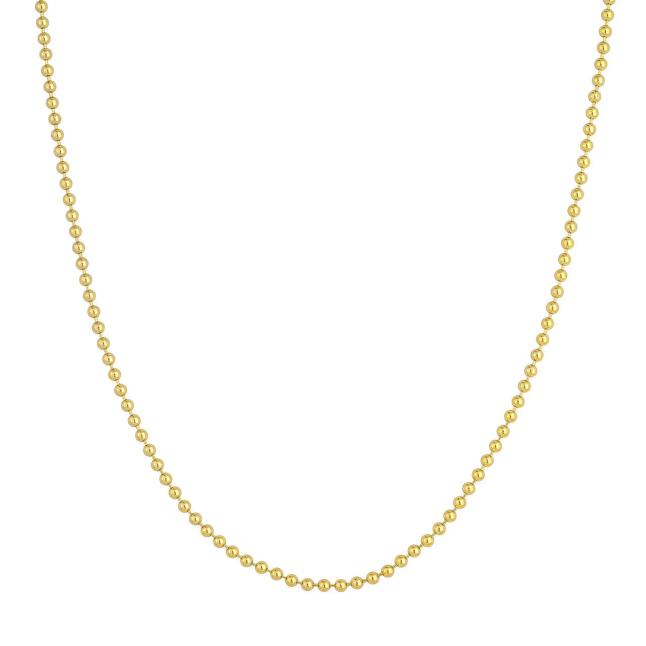 14K Yellow Gold 2.5mm Ball Chain