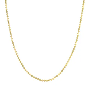 14K Yellow Gold 2.5mm Ball Chain