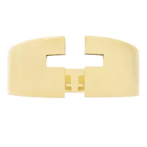 14k Yellow Gold Open Front Cut-out Cross Ring Band Size 8- 9.7mm 7.4 grams