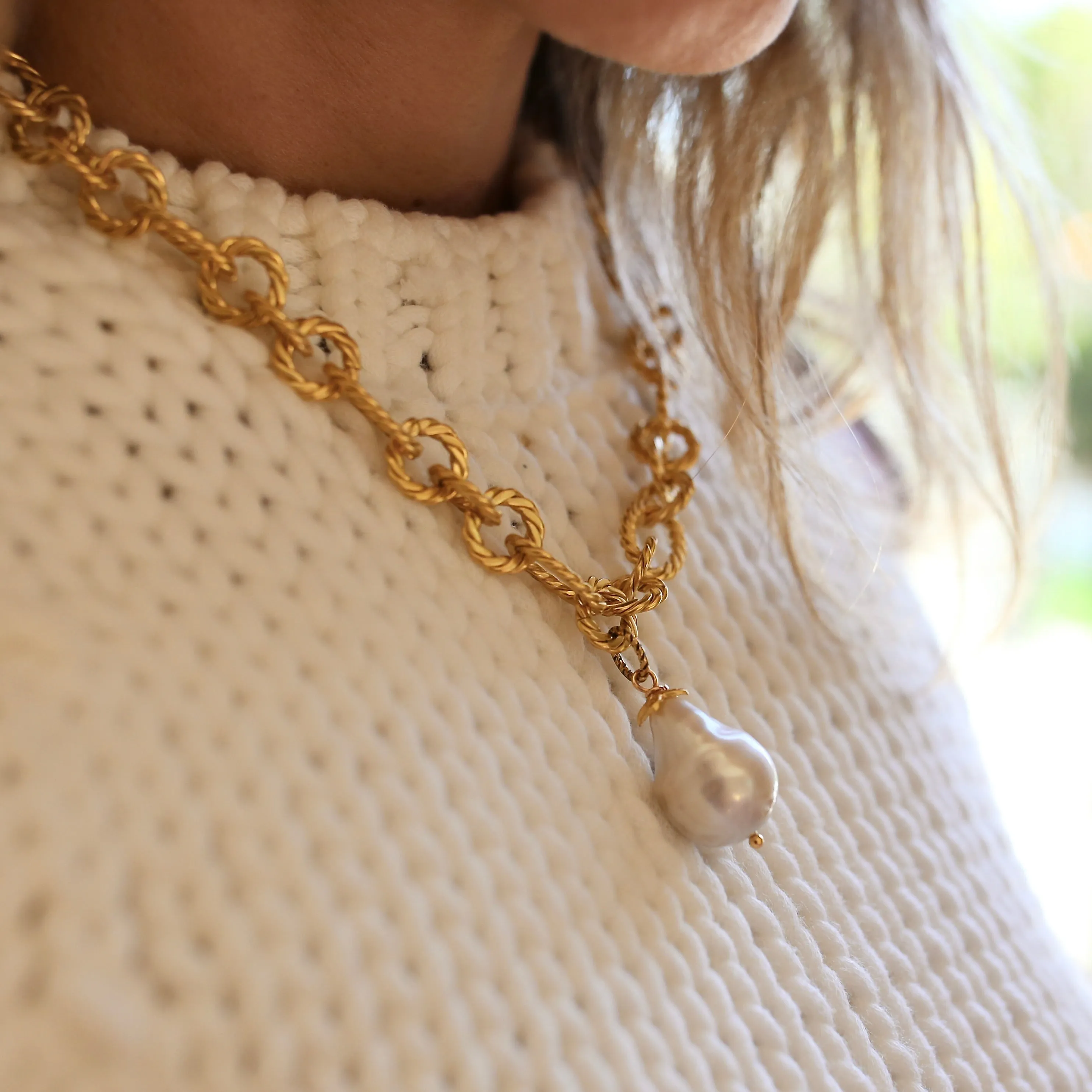 159-01-G | THE KARL CHAIN CHOKER IN GOLD