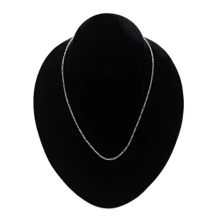 18” Sterling Silver 925 Figaro Chain , SKU #S2031CLC-18”
