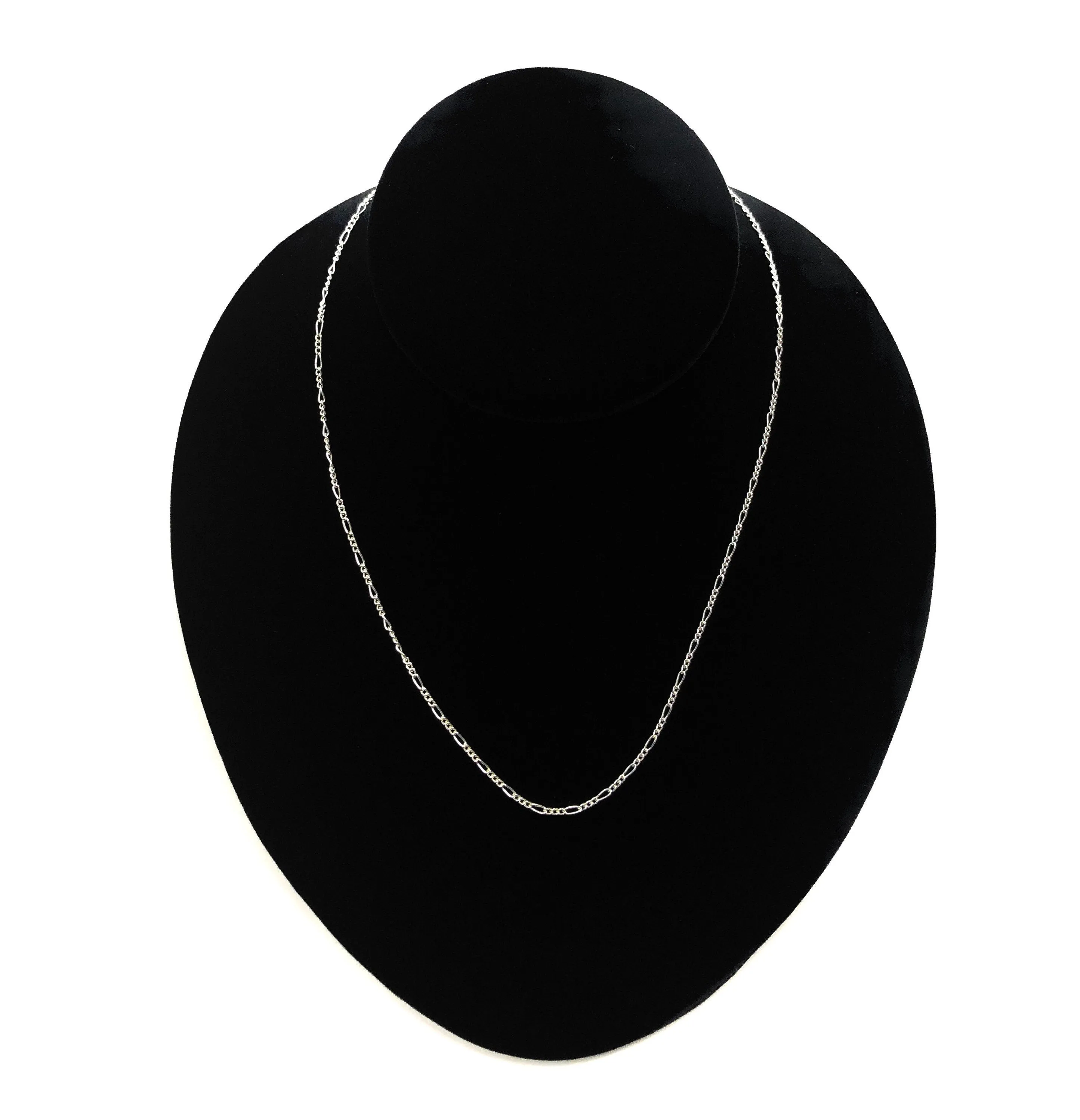 18” Sterling Silver 925 Figaro Chain , SKU #S2031CLC-18”