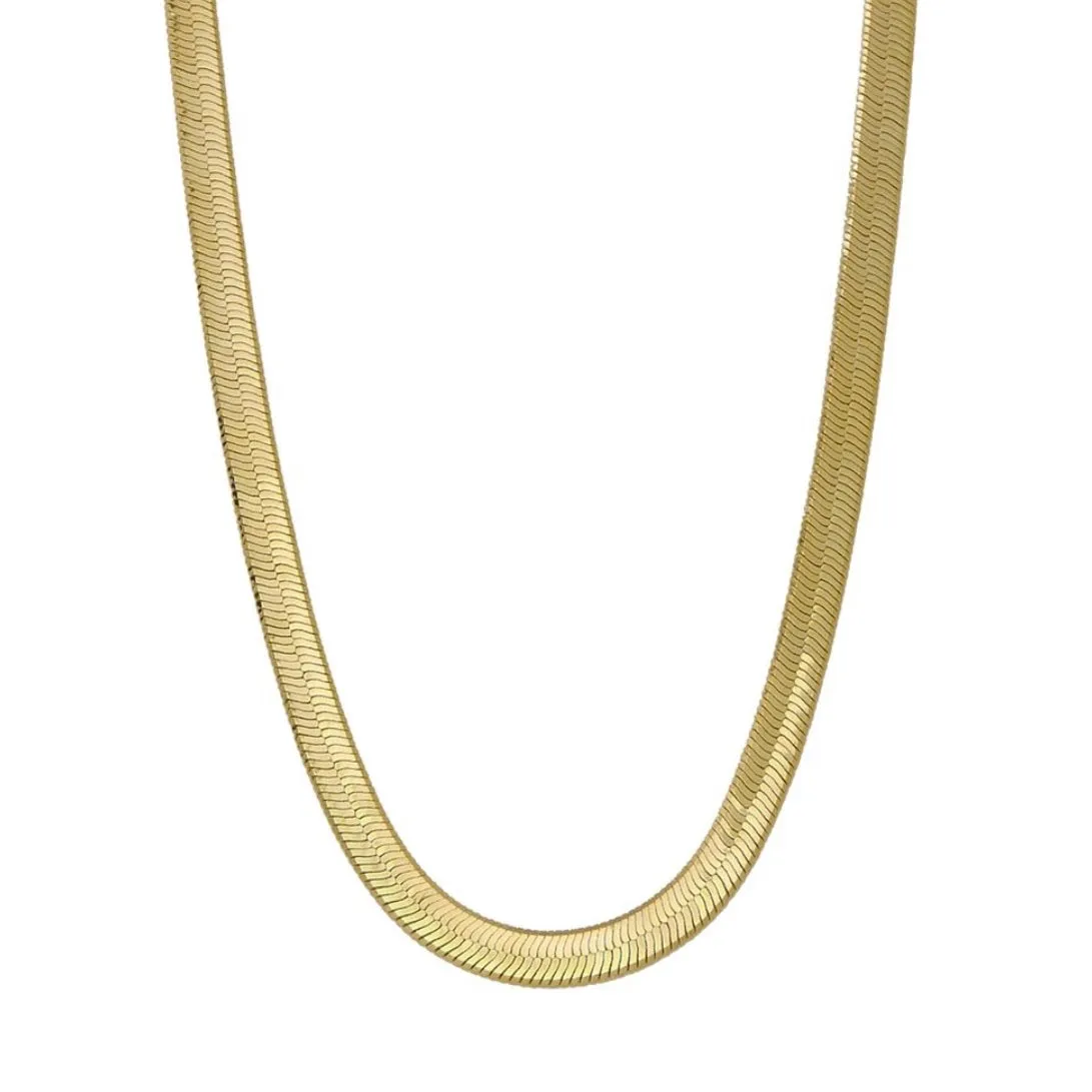 18K GOLD HERRINGBONE CHAIN