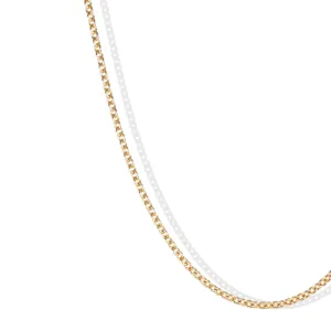 18K Gold Medium Weight Cable Chain in 22-24"