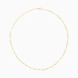 18k Gold Paperclip Chain