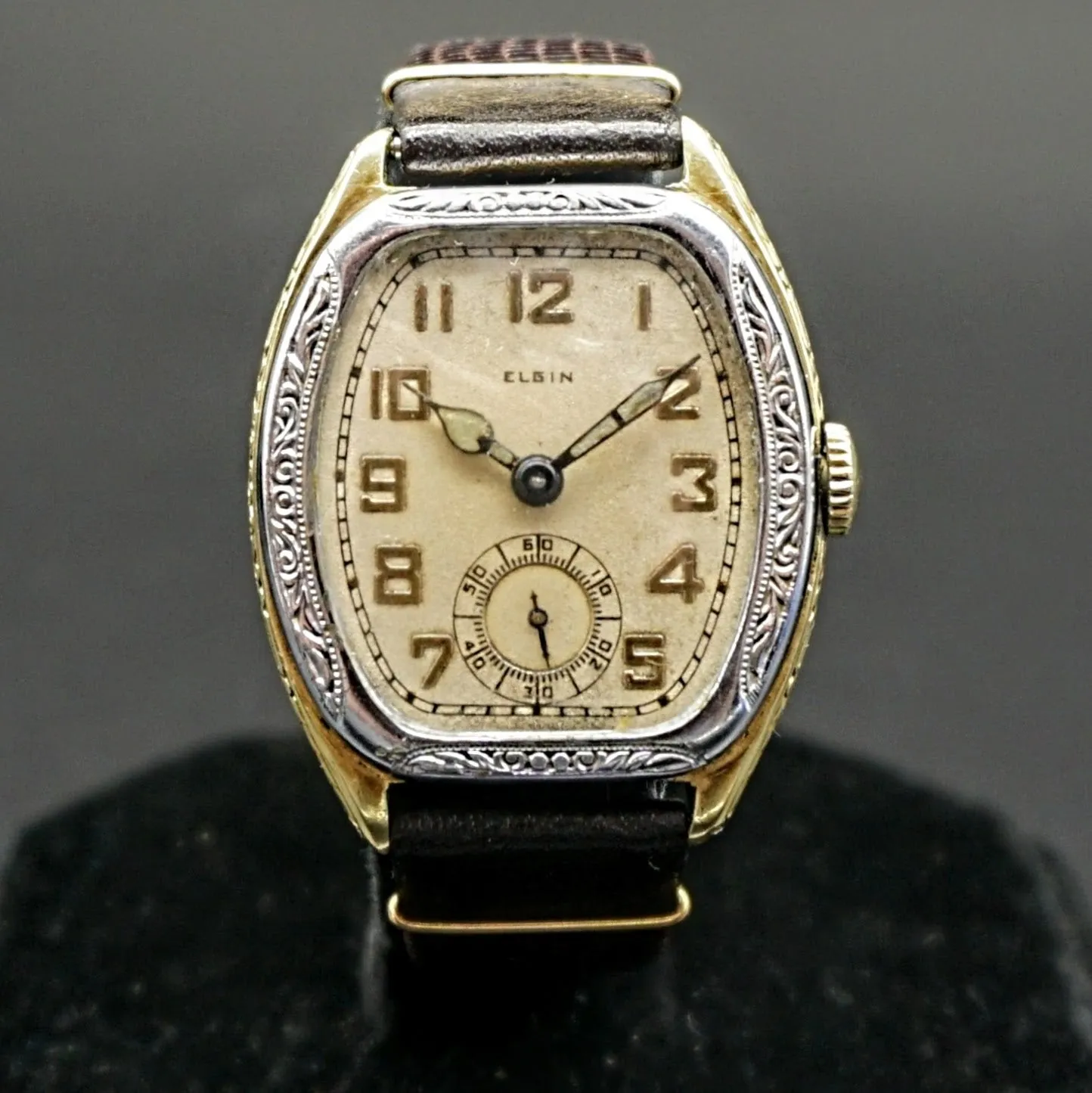 1928 ELGIN Legionnaire Series Art Deco Wristwatch Grade 485 Size 4/0s 7J USA Watch