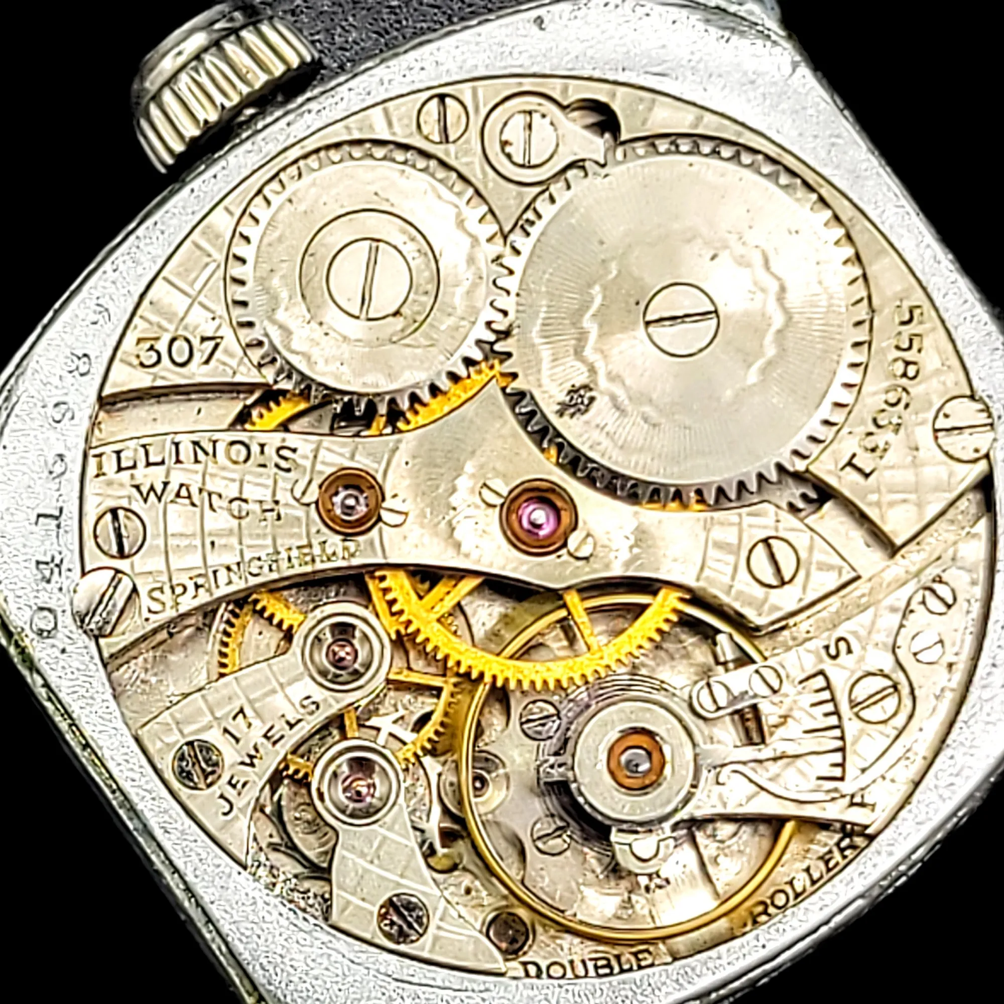 1932 ILLINOIS Whippet Watch Art Deco U.S.A.