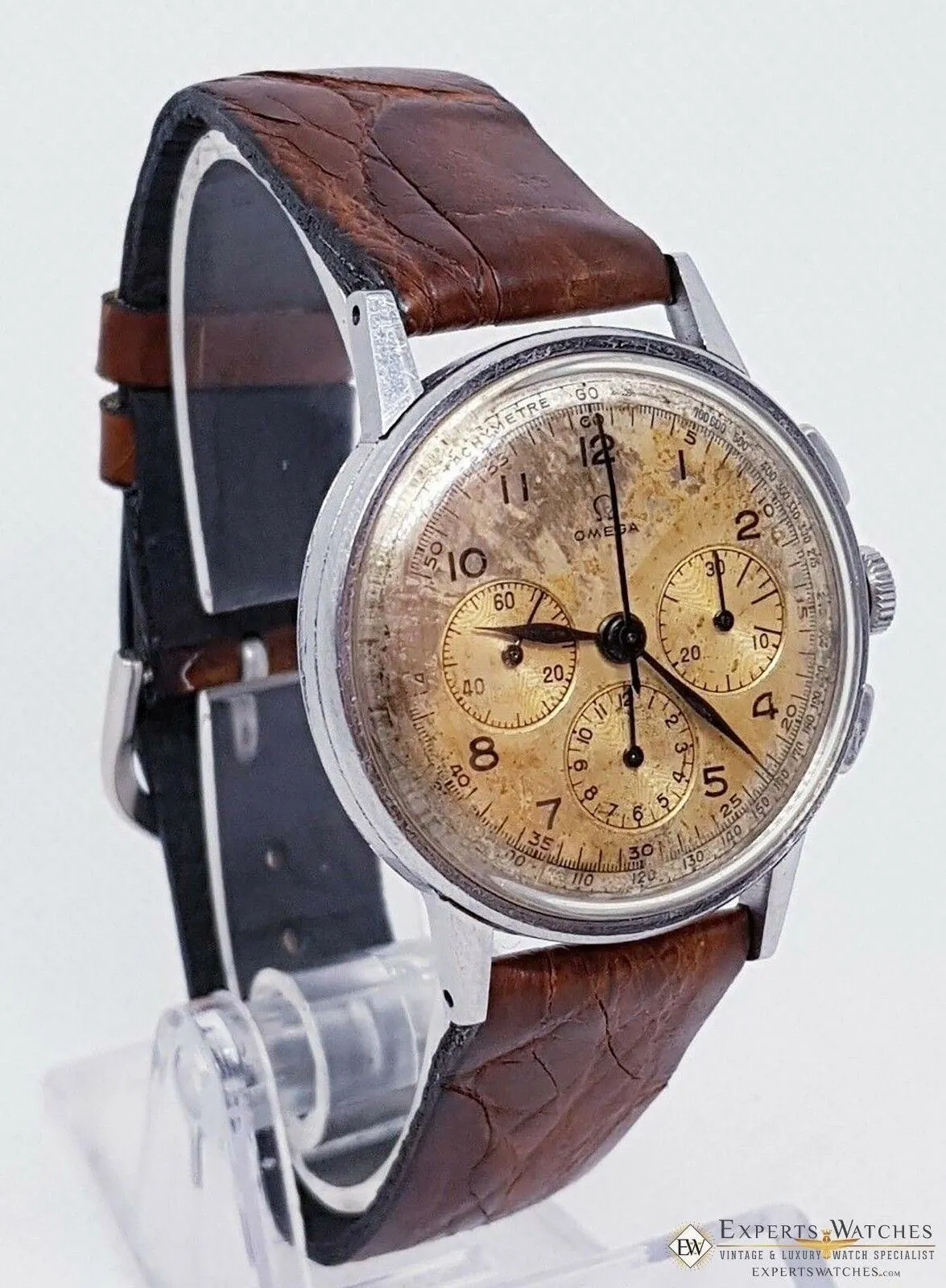 1942 Serviced OMEGA Chronograph CAL 27 321 2279-2 PRE SpeedMaster Watch Tropical
