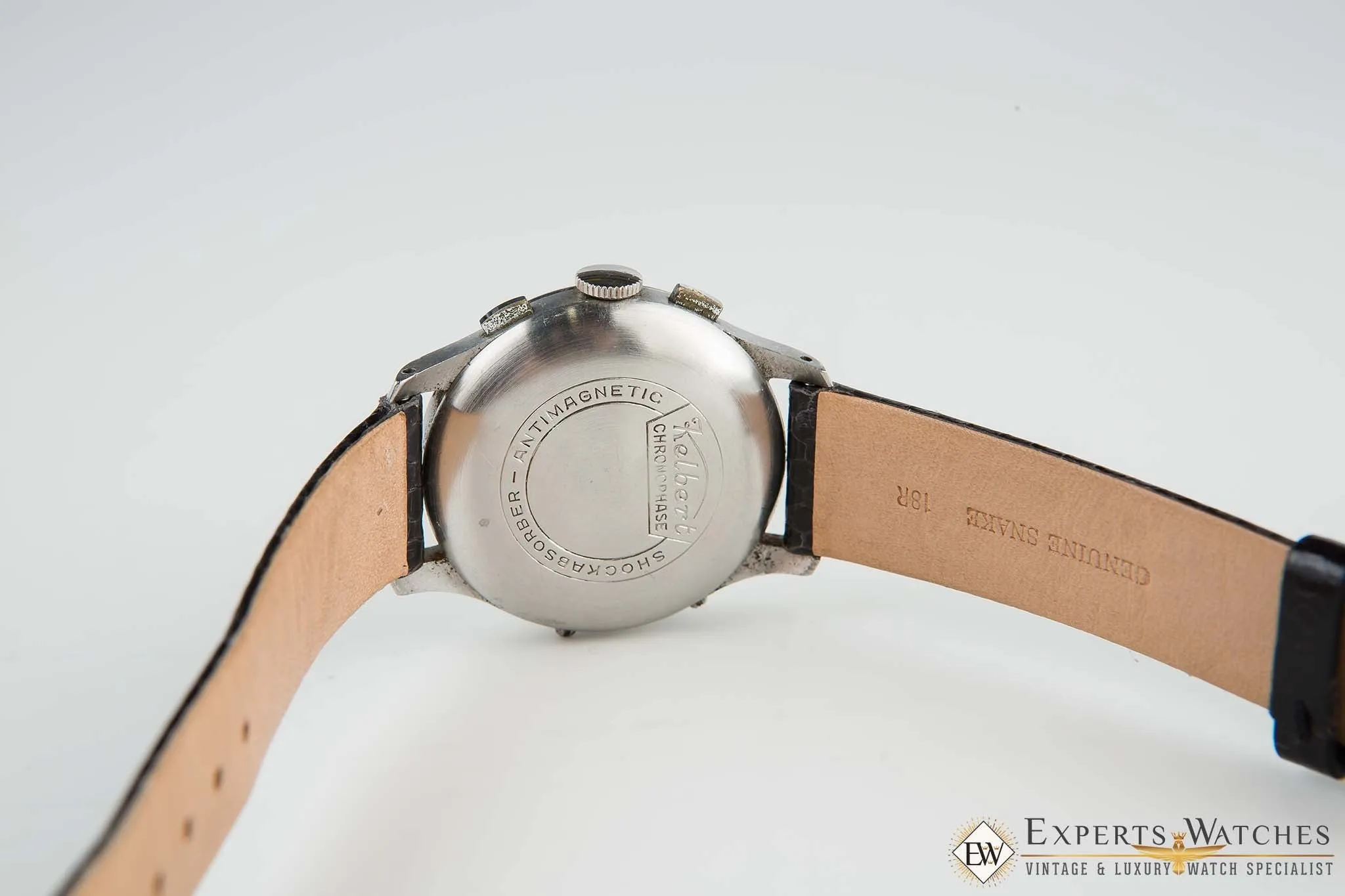 1950 Vintage Kelbert Valjoux 72C Triple Date Calendar Chronograph Serviced Watch