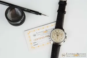 1950 Vintage Kelbert Valjoux 72C Triple Date Calendar Chronograph Serviced Watch