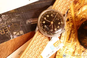 1950's Vintage Lavina Wakmann Military UP Down Chronograph Venus 170 Tropical