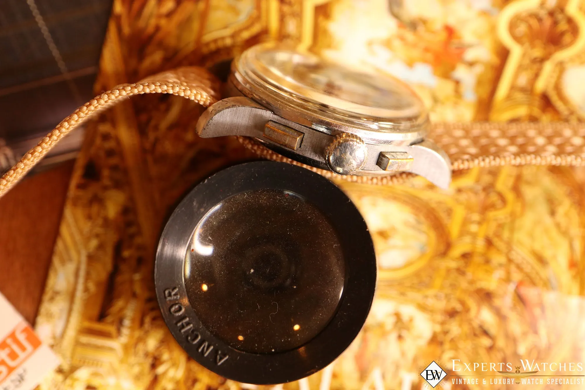 1950's Vintage Lavina Wakmann Military UP Down Chronograph Venus 170 Tropical