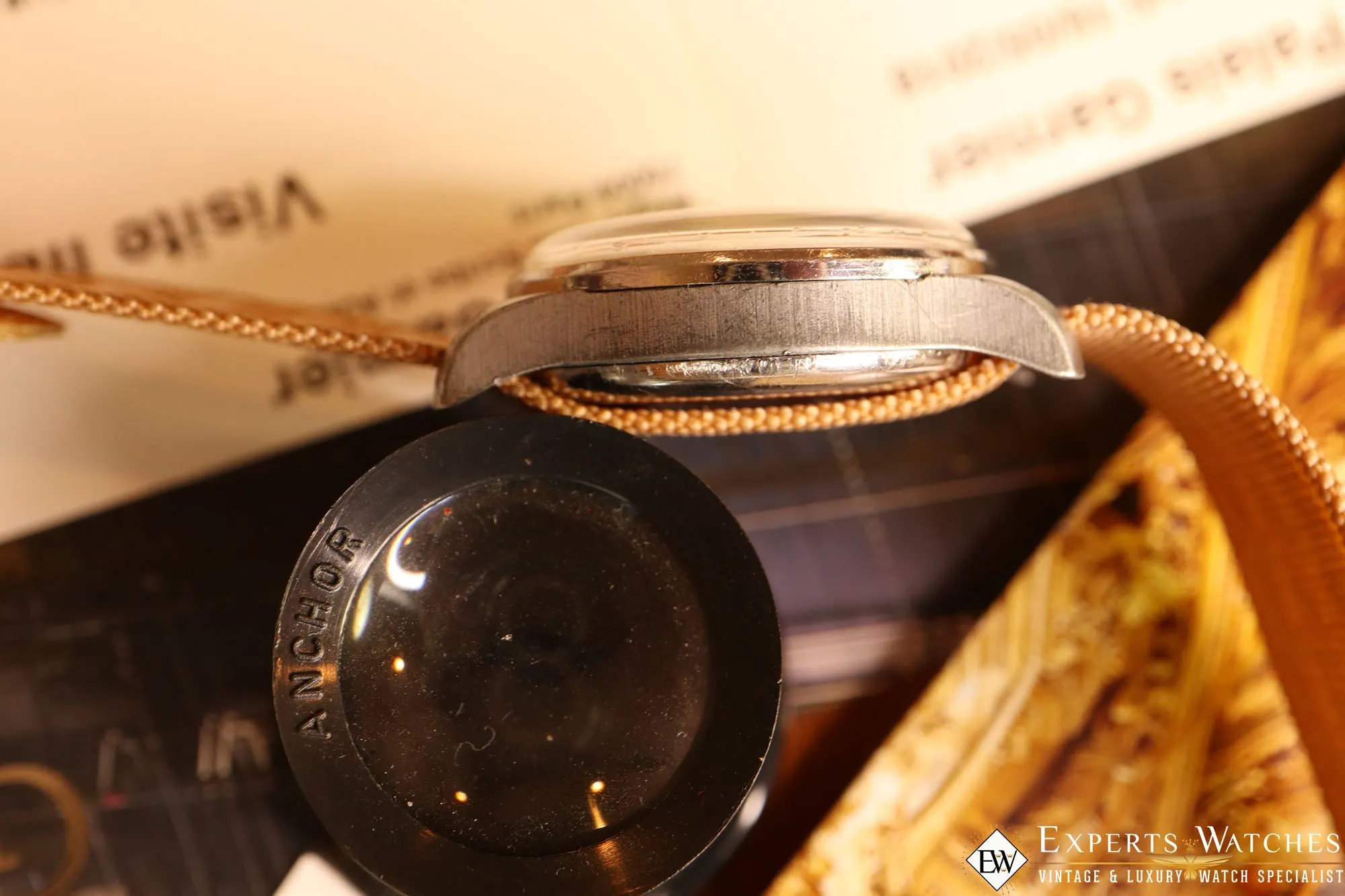 1950's Vintage Lavina Wakmann Military UP Down Chronograph Venus 170 Tropical