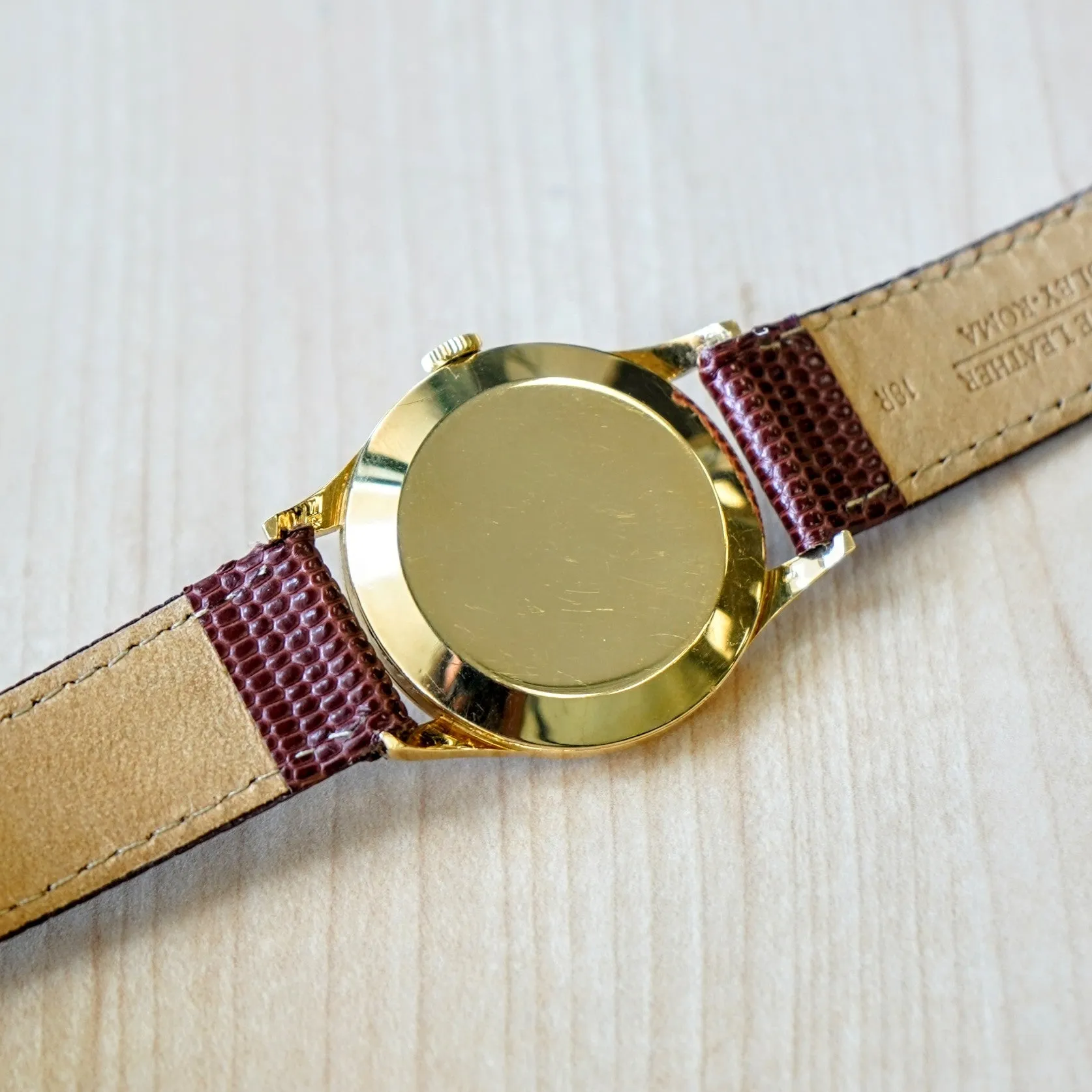 1960 International National Watch Co. 17 Jewels Cal. IWC 89 Wristwatch 18K GOLD