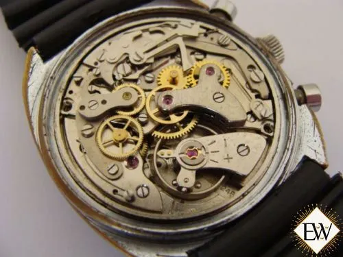 1960's Vintage Regency Chronograph Landeron 248 Sunburst Blue Panda Racing Watch