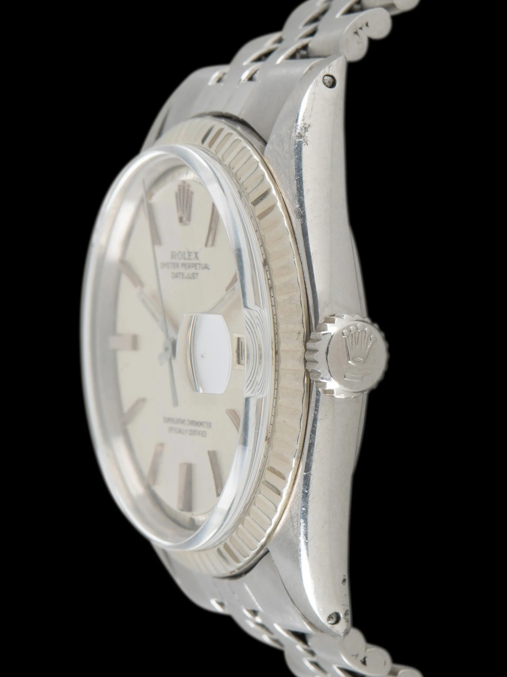 1964 Rolex Datejust (Ref. 1601) "Swiss Only" Brushed-Silver Doorstop Dial