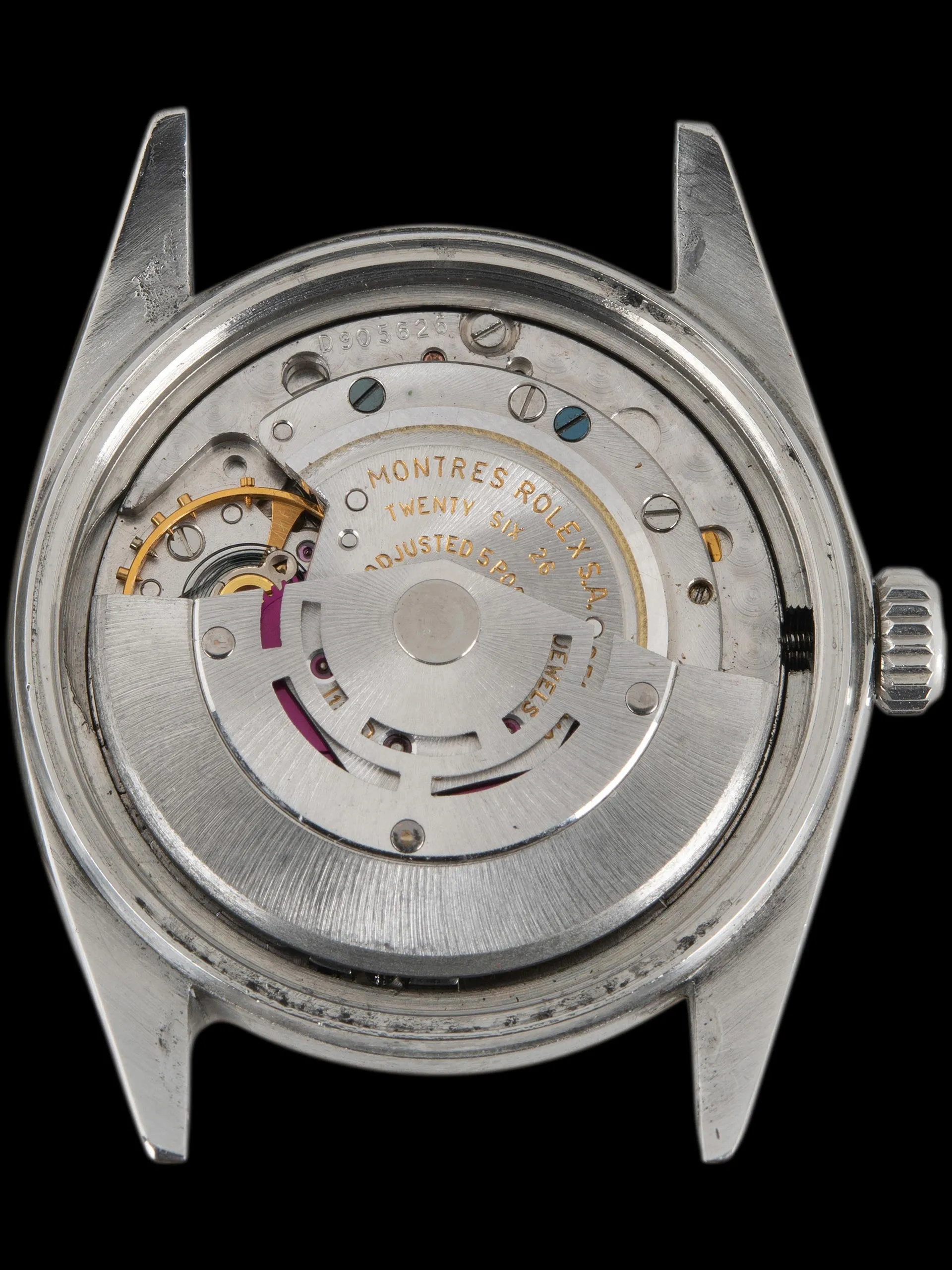 1964 Rolex Datejust (Ref. 1601) "Swiss Only" Brushed-Silver Doorstop Dial