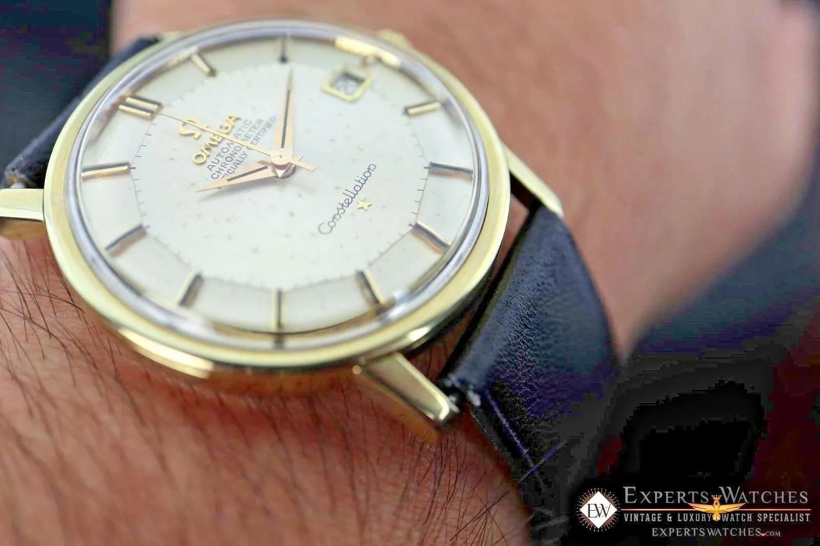 1966 Serviced Vintage Omega Constellation Gold Plated Cal 564 168.010 Pie Pan