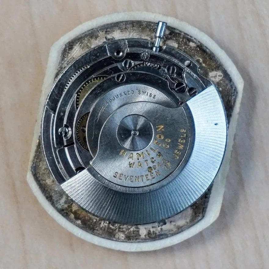 1968 HAMILTON Fontainebleau Watch 64047-3 Automatic Wristwatch Date Indicator ALL S.S. Swiss Made