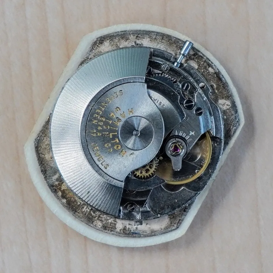 1968 HAMILTON Fontainebleau Watch 64047-3 Automatic Wristwatch Date Indicator ALL S.S. Swiss Made