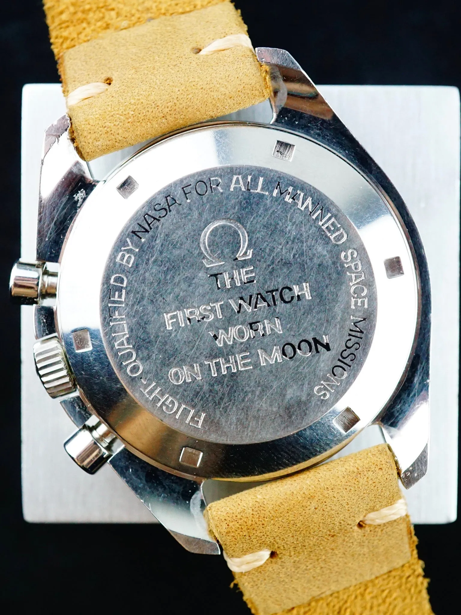 1972 Omega Speedmaster 145.022 CALIBRE 861 Rare Straight Writing "Moon Watch" Case Back