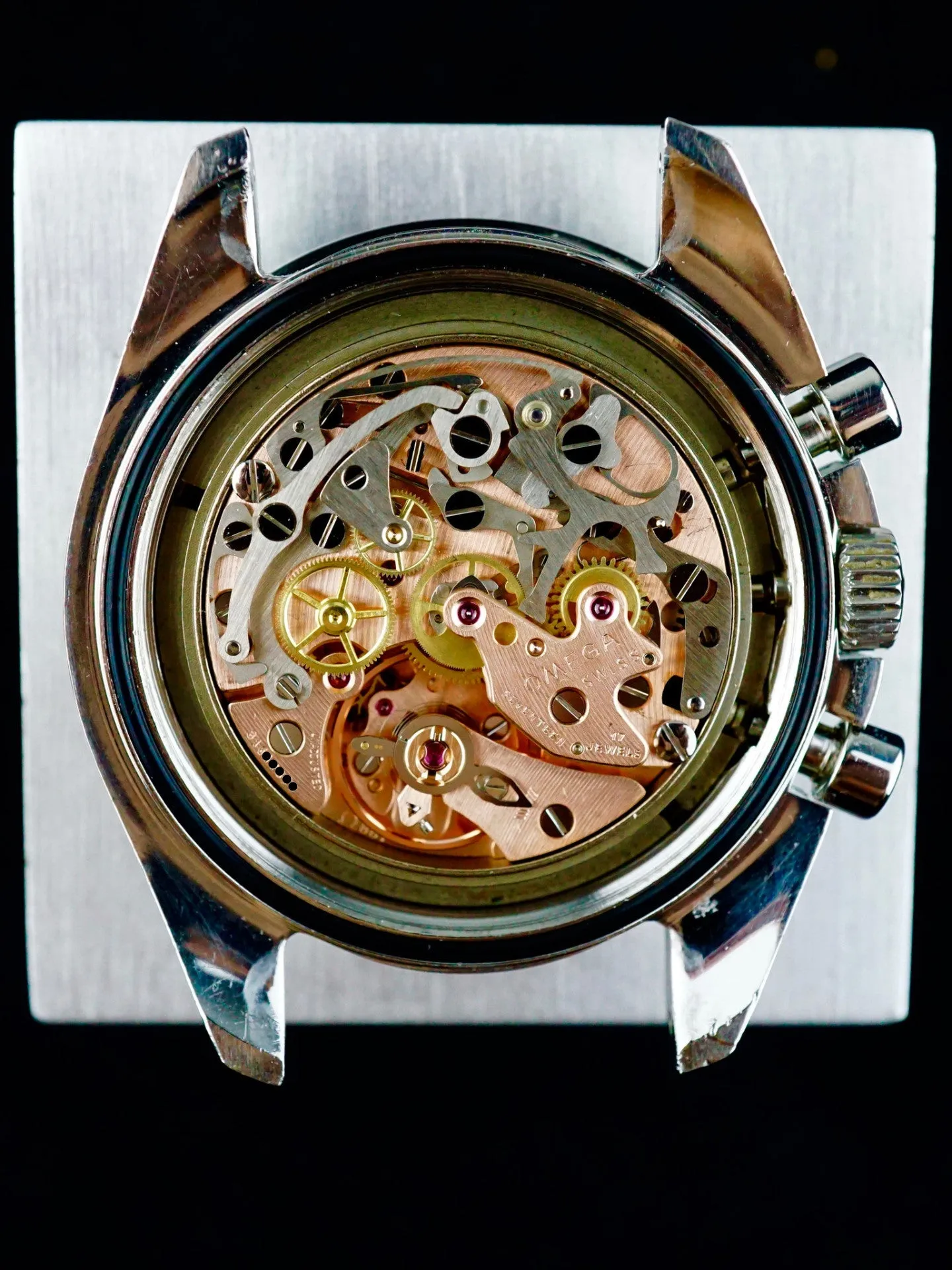 1972 Omega Speedmaster 145.022 CALIBRE 861 Rare Straight Writing "Moon Watch" Case Back