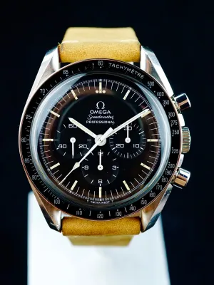 1972 Omega Speedmaster 145.022 CALIBRE 861 Rare Straight Writing "Moon Watch" Case Back