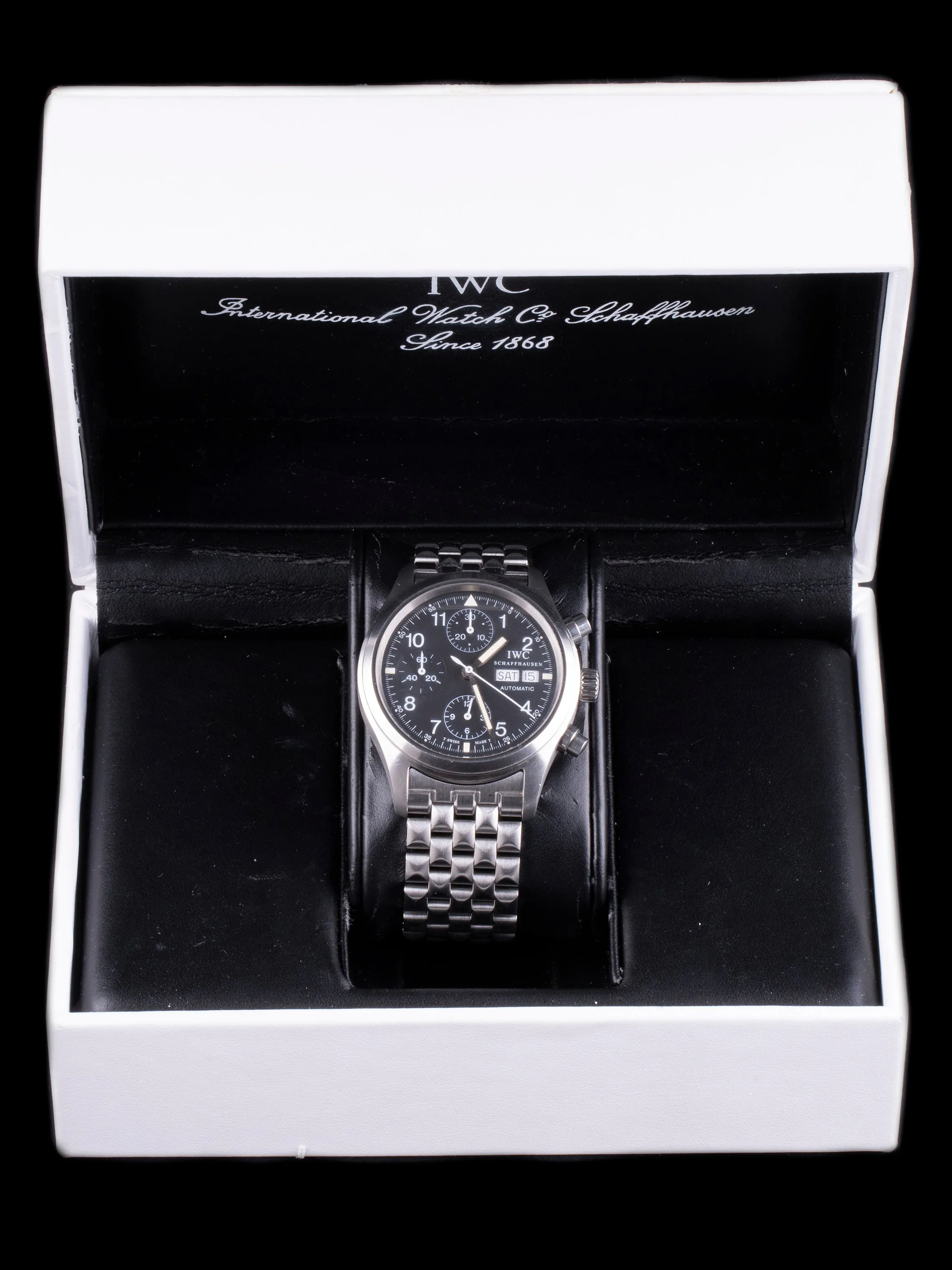1990s IWC Flieger Chronograph (Ref. 3706) With Box and Papers
