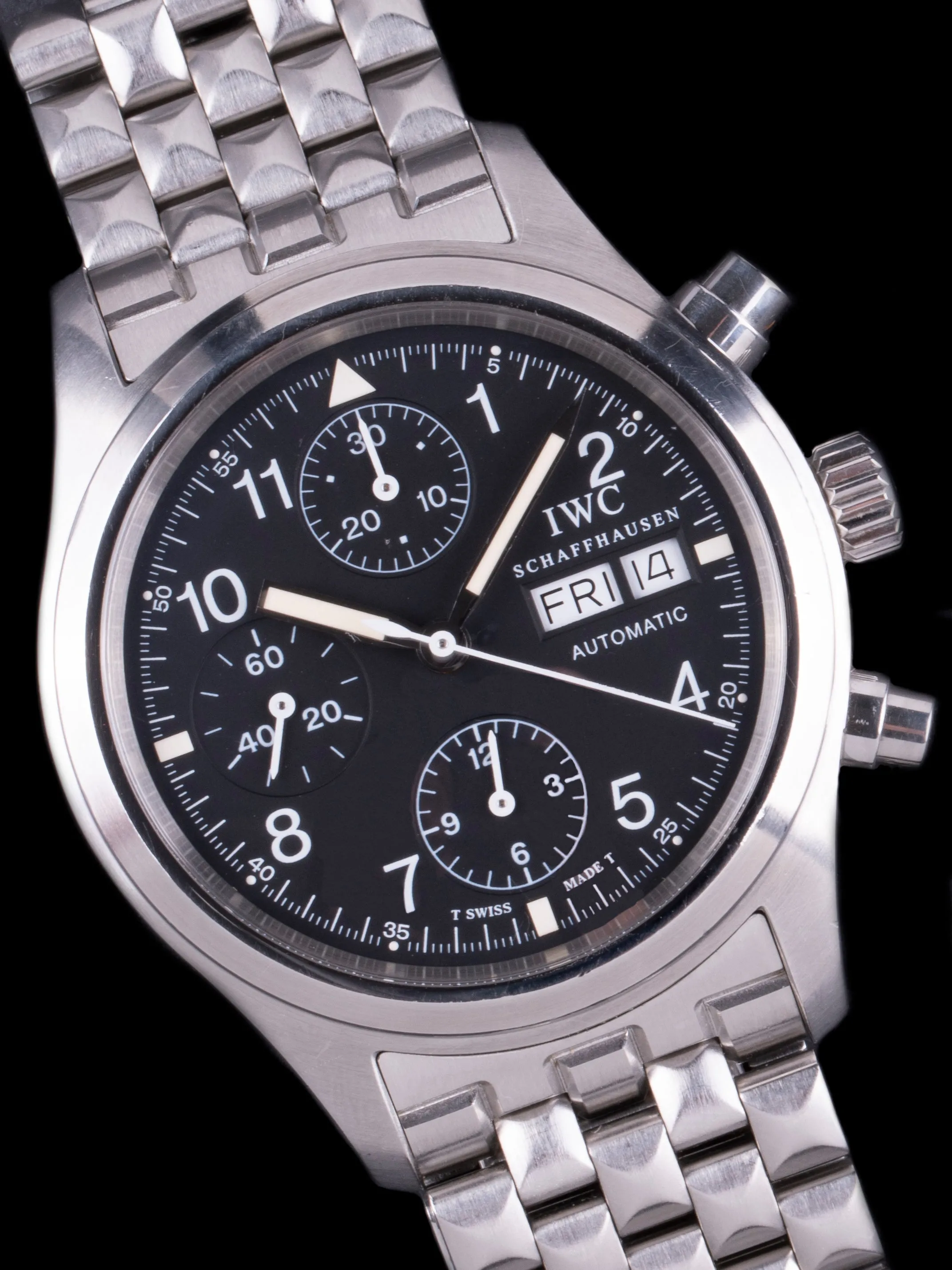 1990s IWC Flieger Chronograph (Ref. 3706) With Box and Papers