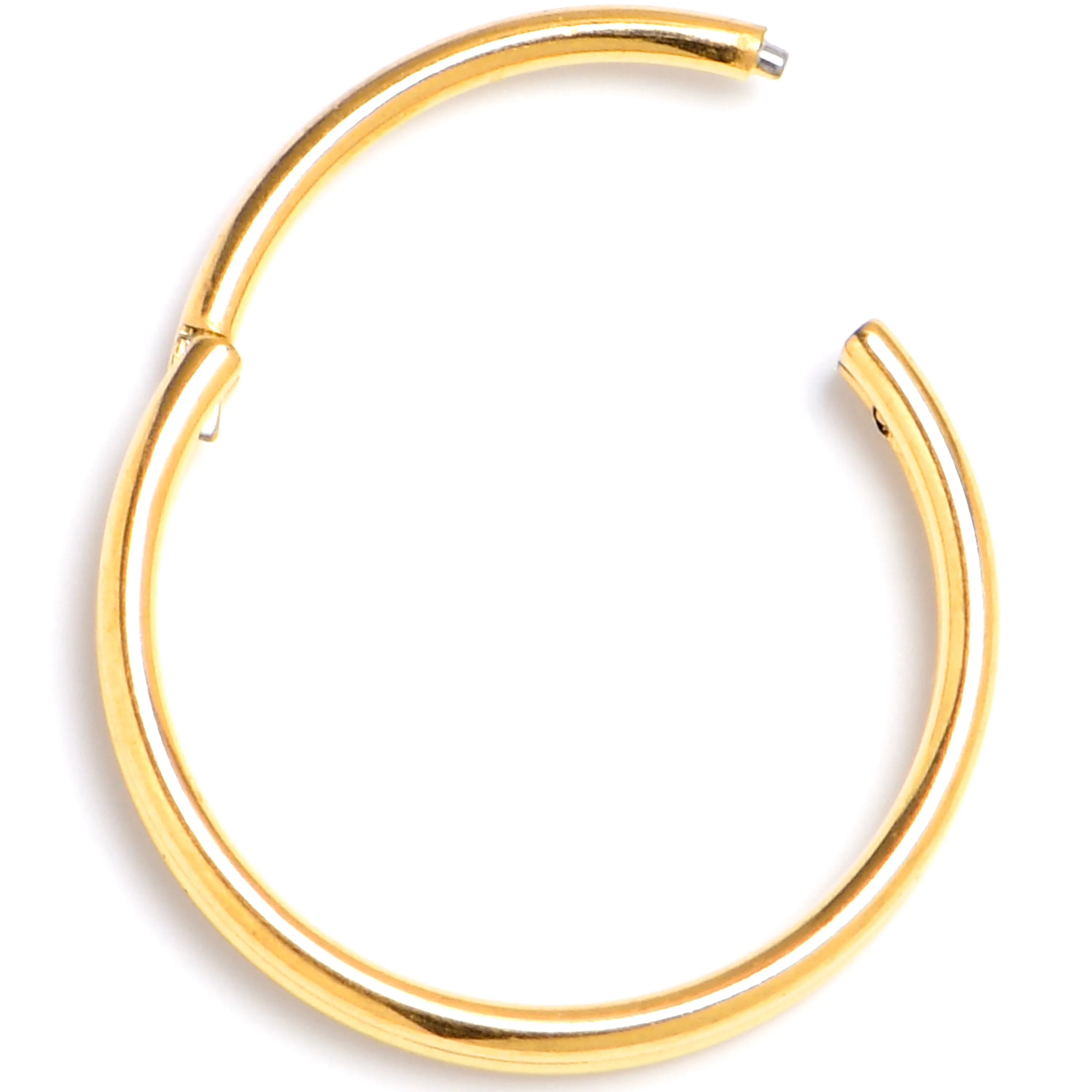 20 Gauge 3/8 Gold PVD 316L Surgical Steel Double Precision Hinged Segment Ring