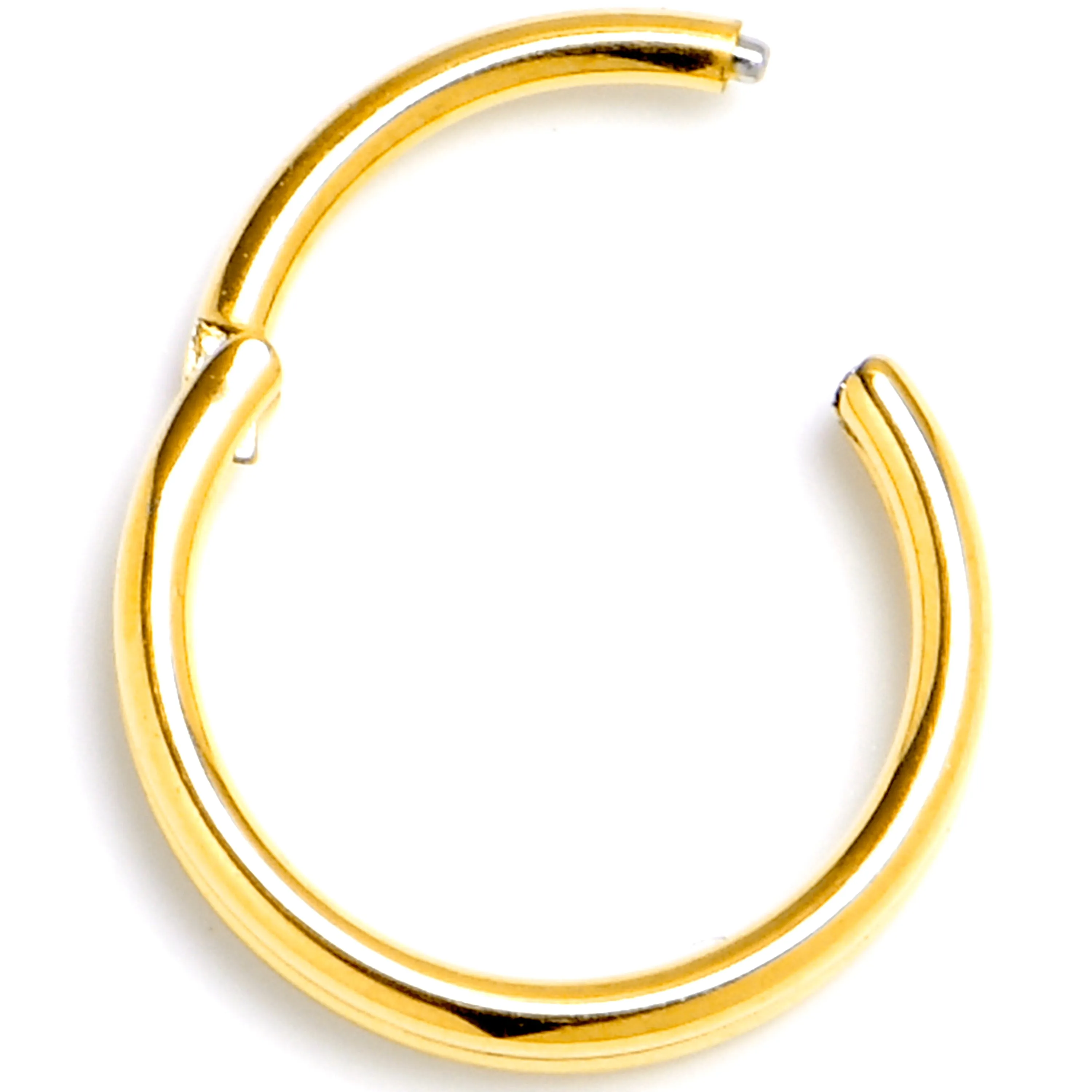 20 Gauge 7mm Gold PVD 316L Surgical Steel Double Precision Hinged Segment Ring