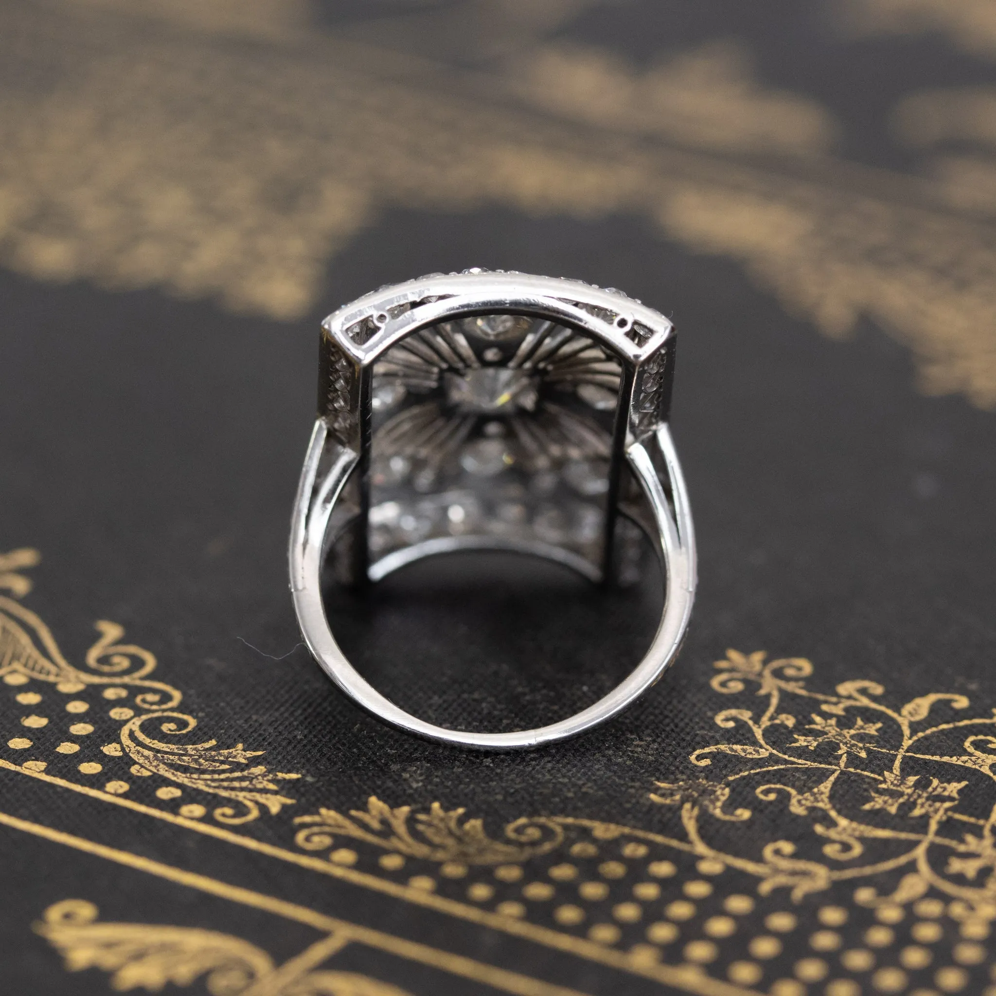 2.26ctw Edwardian Cross Ring
