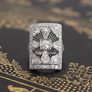 2.26ctw Edwardian Cross Ring