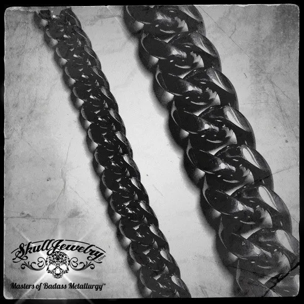 24" Thick Black Necklace (2 thicknesses)