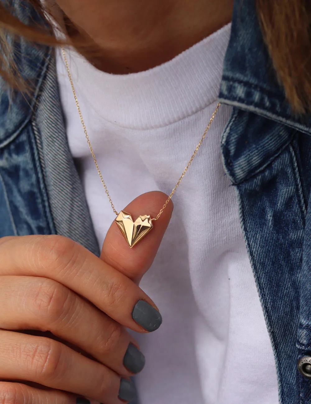 3D Heart Necklace