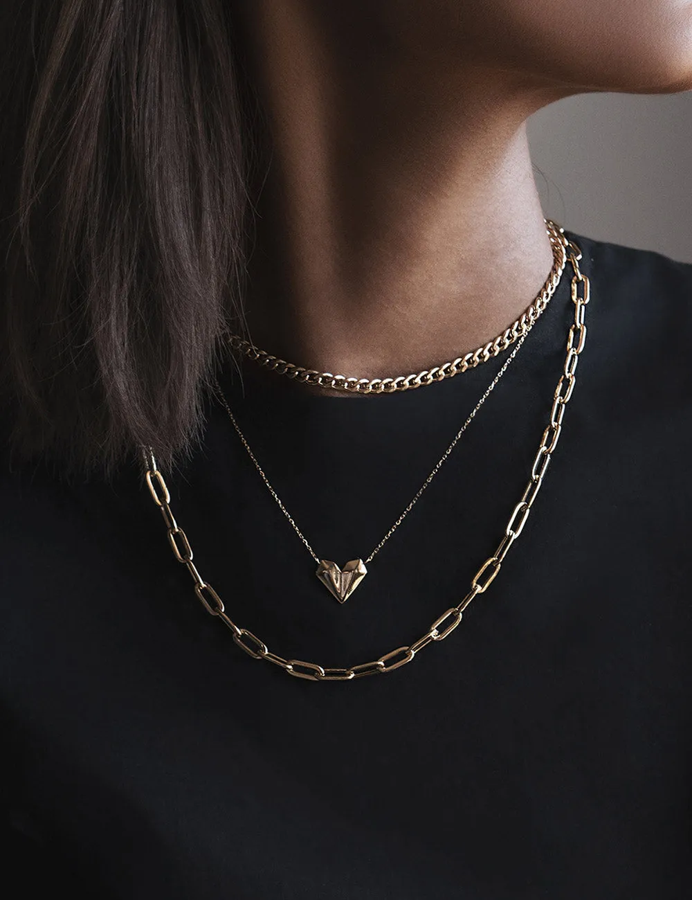3D Heart Necklace
