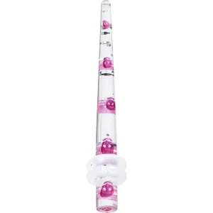 8 Gauge Clear Acrylic Glitter Purple Skull Confetti Taper