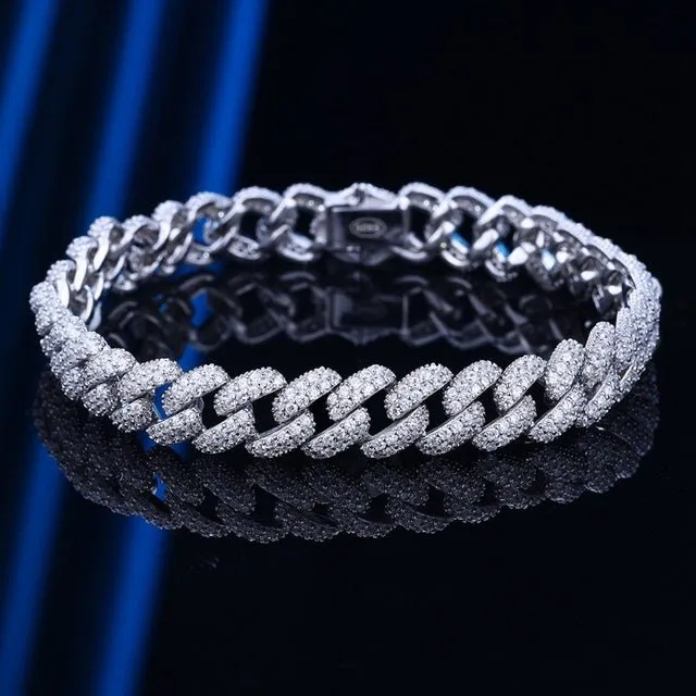 925 Sterling Silver Created Moissanite Diamonds