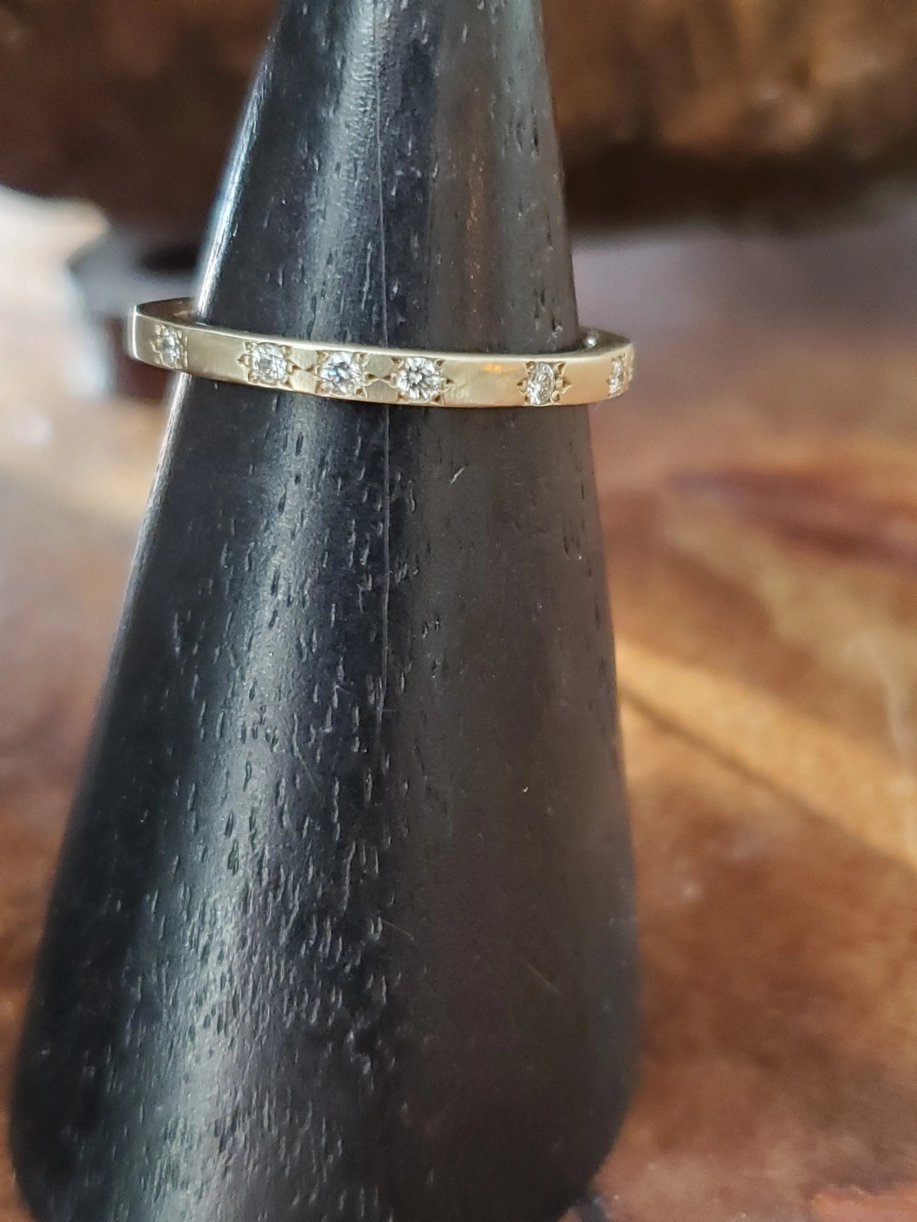 Adel Chefridi 18K  white Gold Diamond Band