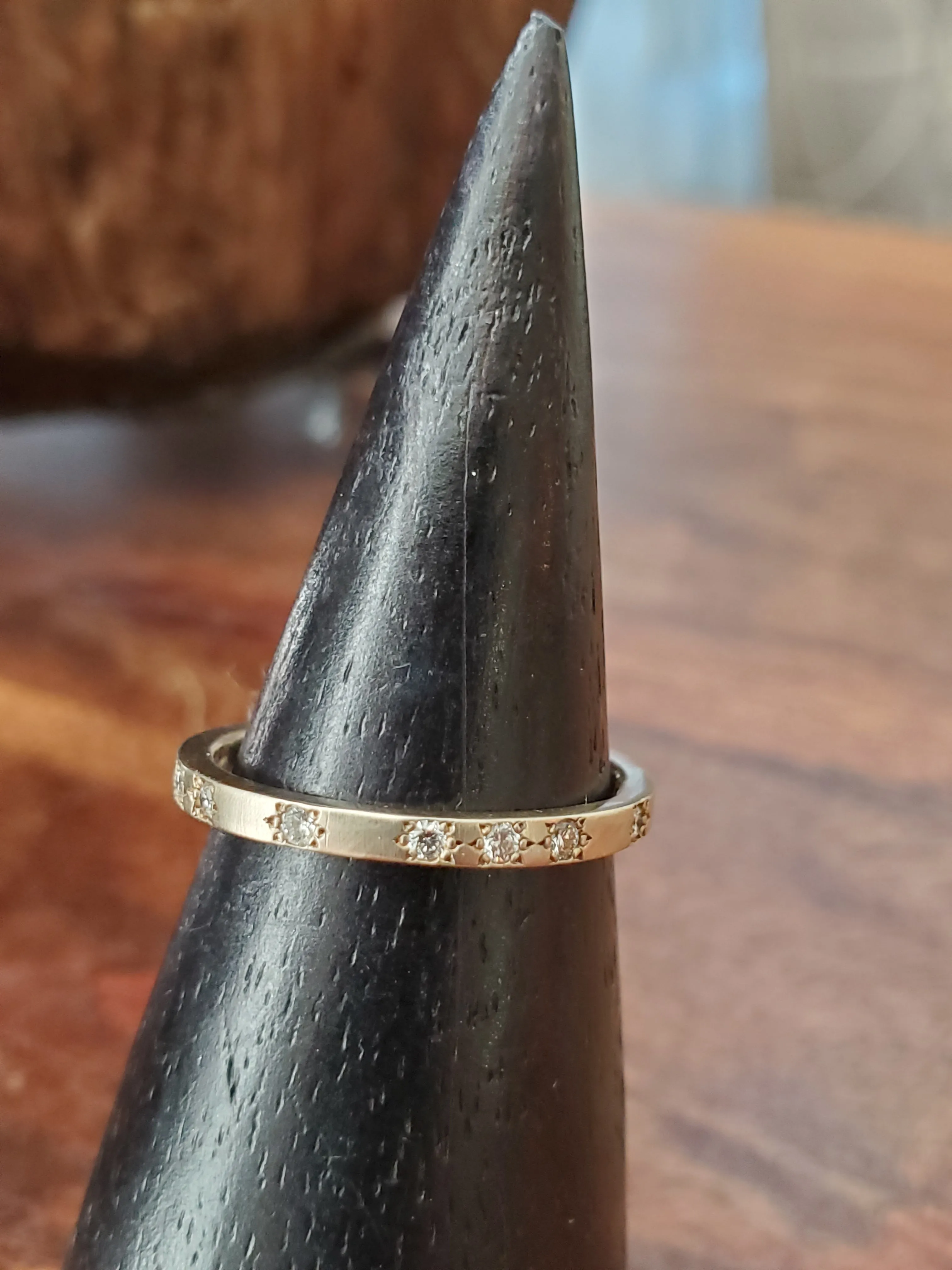 Adel Chefridi 18K  white Gold Diamond Band