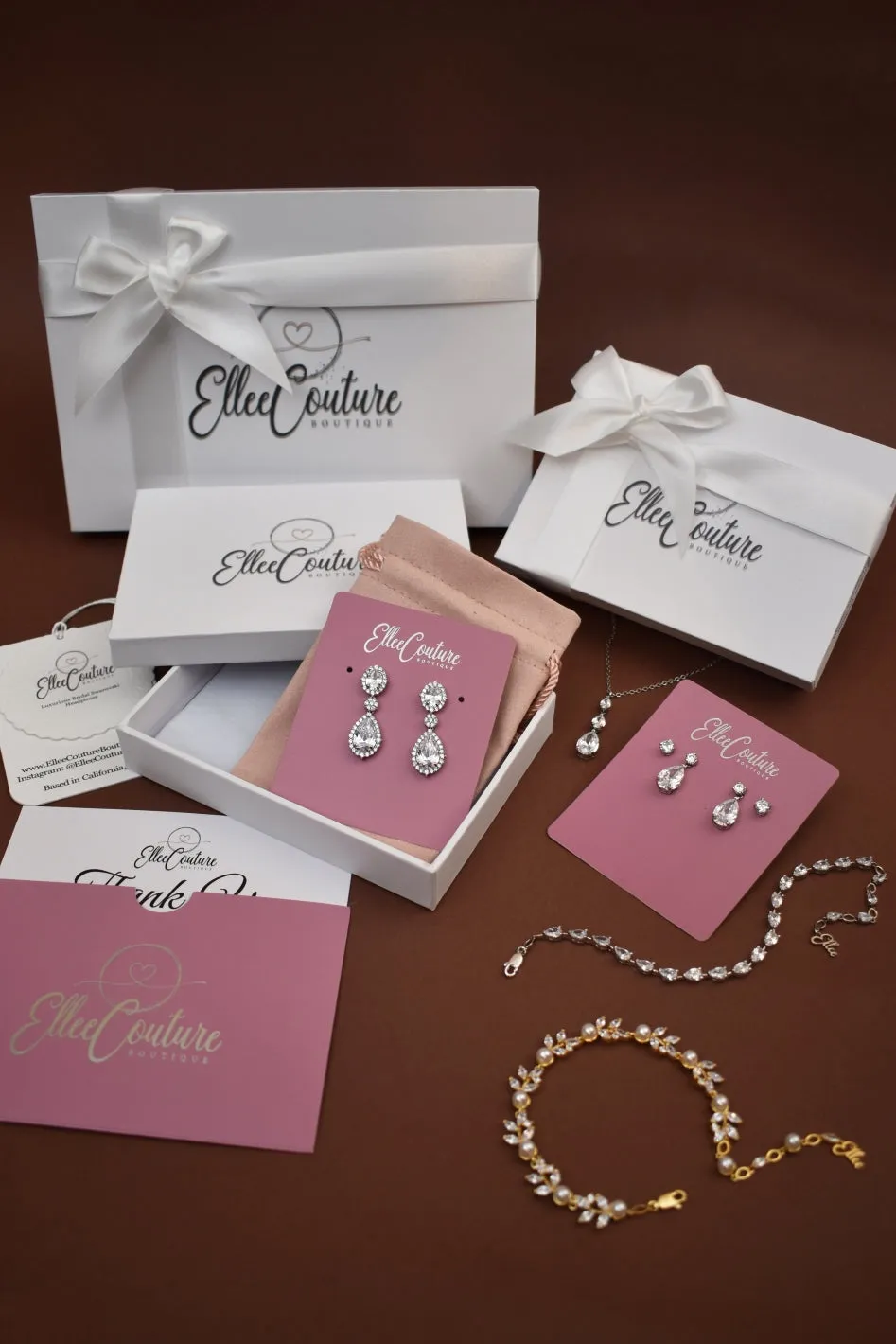 ADELINA Swarovski and Pearl Drop Earrings