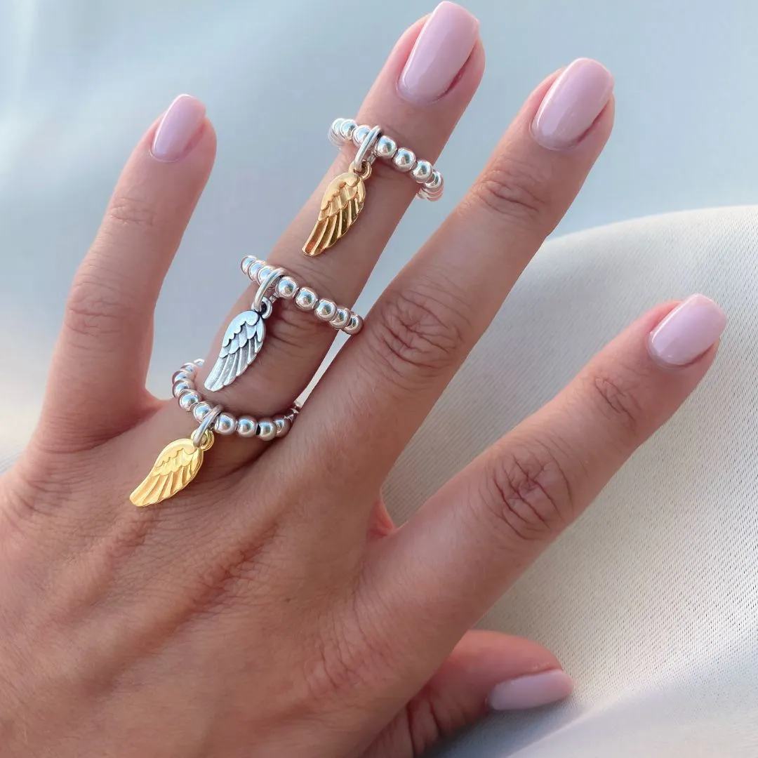Angel Wing Beads Ring