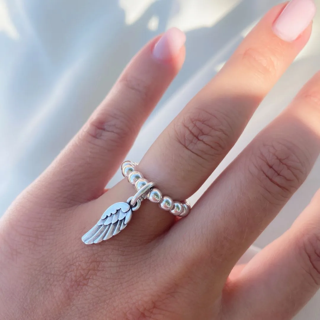 Angel Wing Beads Ring