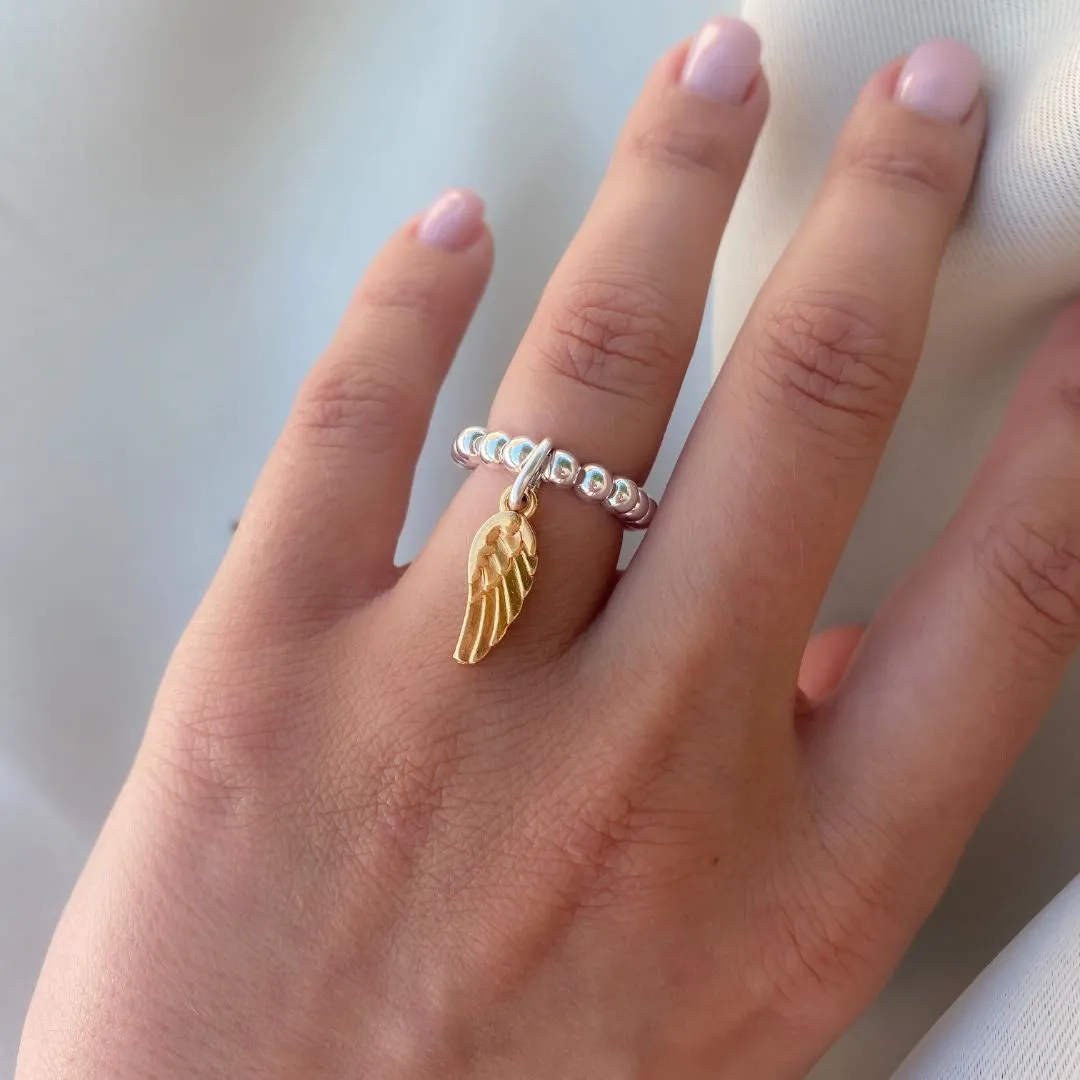 Angel Wing Beads Ring