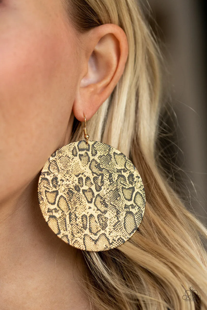 Animal Planet Gold Paparazzi Earrings